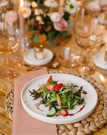 Large-scale corporate gala with immersive food stations