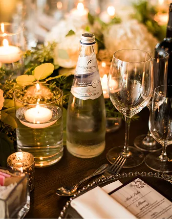 Executive client dinner with sophisticated plated courses